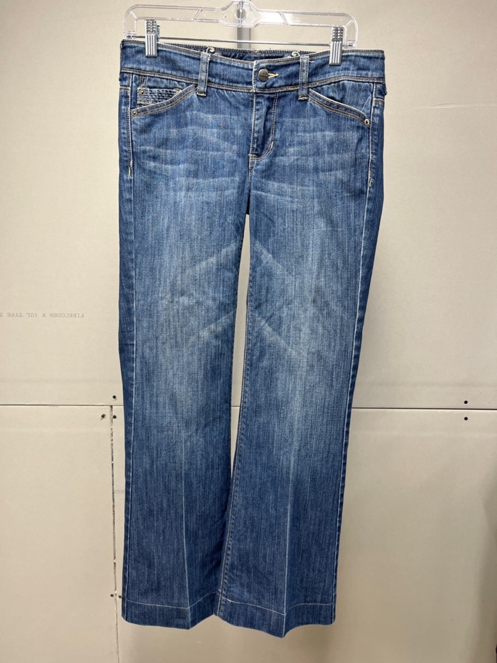 Noir Retro Vintage Blue Wide-Leg Stretch Jeans 4R